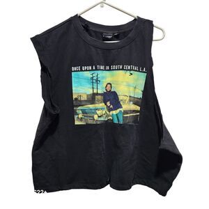 Boyz N The Hood Crop Tank Top XL Black Graphic Ice Cube South Central LA